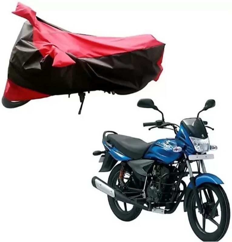 ELECTRIBLES Two Wheeler Cover for Yamaha  (SZ-S, Black, Red)