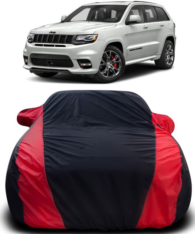 THE REAL ARV Car Cover For Jeep Grand Cherokee (With Mirror Pockets)  (Black, Red)