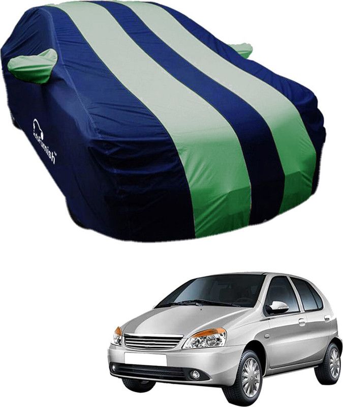 AutoFurnish Car Cover For Tata Indicab (With Mirror Pockets)  (Blue, Green)