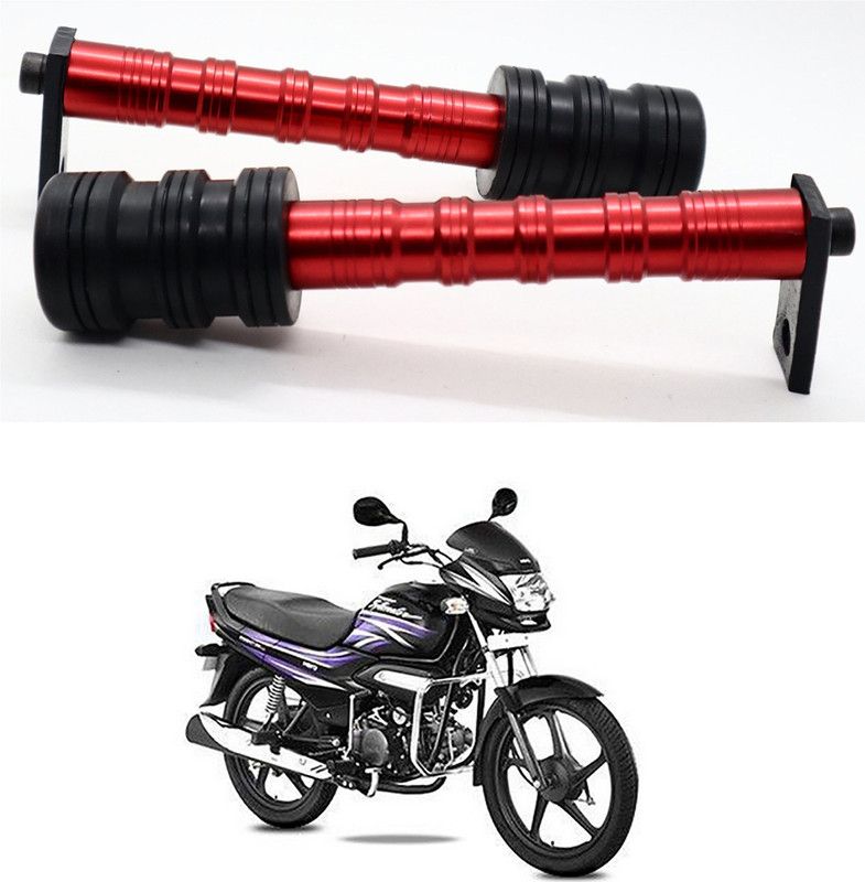 Genipap Red Heavy Duty CNC Frame Slider Crash Protection Guard (Frame Protector) GP-133 Bike Crash Guard  (Universal For Bike)