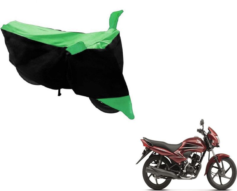AUTYLE Two Wheeler Cover for Honda  (Dream Yuga, Black, Green)