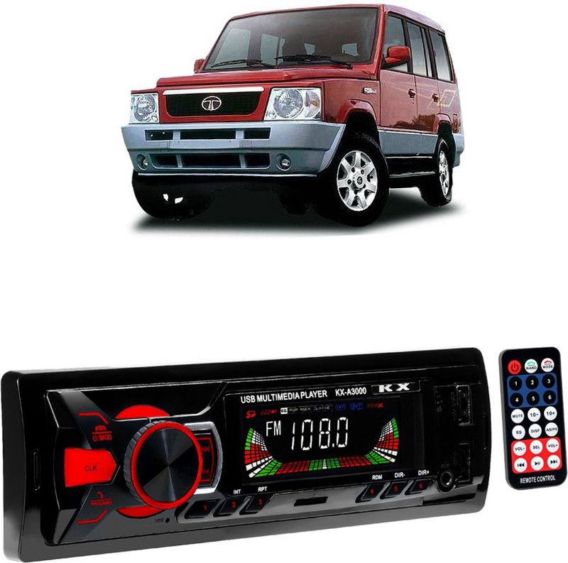 JBRIDERZ Boom Master A3000 with AUX/Bluetooth/USB/ MP3 E 543 Car Stereo  (Single Din)