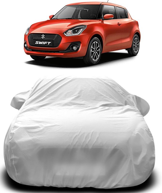Yuniek Car Cover For Maruti Suzuki Swift (With Mirror Pockets)  (Silver)