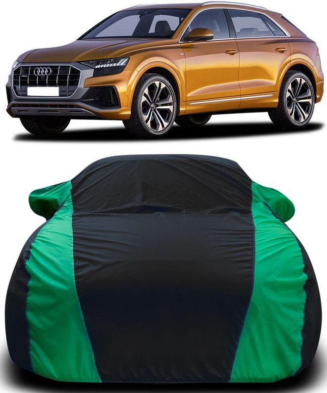 ARN Car Cover For Audi Q8 (With Mirror Pockets)  (Black, Green)