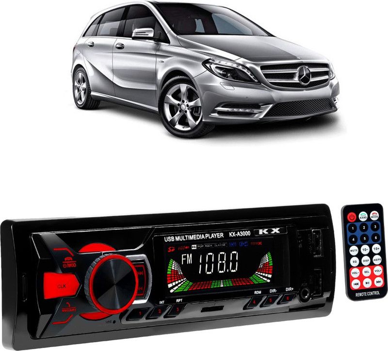 JBRIDERZ Boom Master A3000 with AUX/Bluetooth/USB/ MP3 B366 Car Stereo  (Single Din)