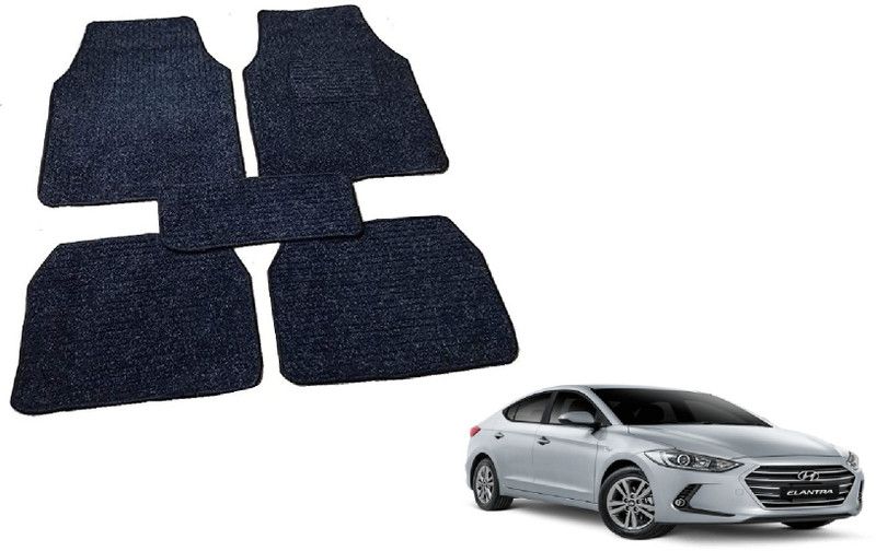 Auto Hub Fabric Standard Mat For Hyundai Elantra  (Black)