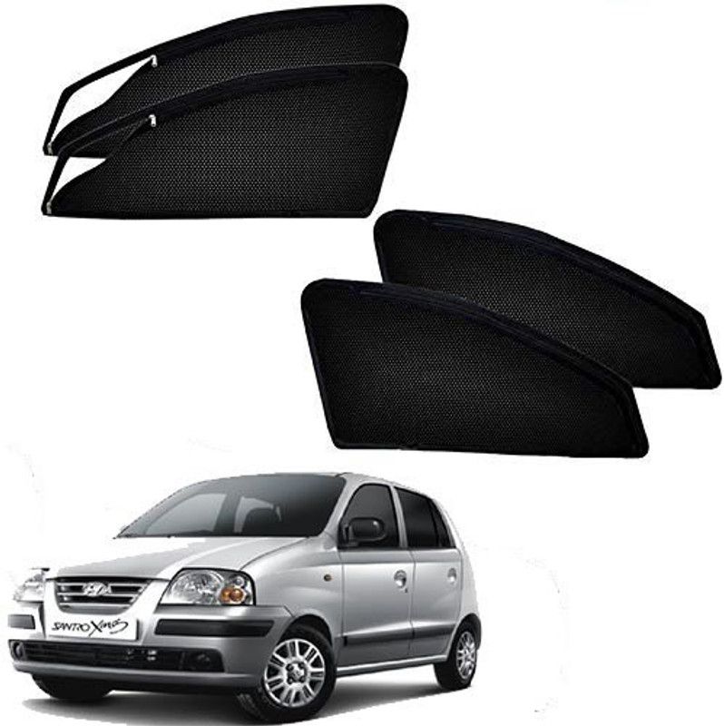 DENISIGA Rear Window, Side Window Sun Shade For Hyundai Santro  (Black)
