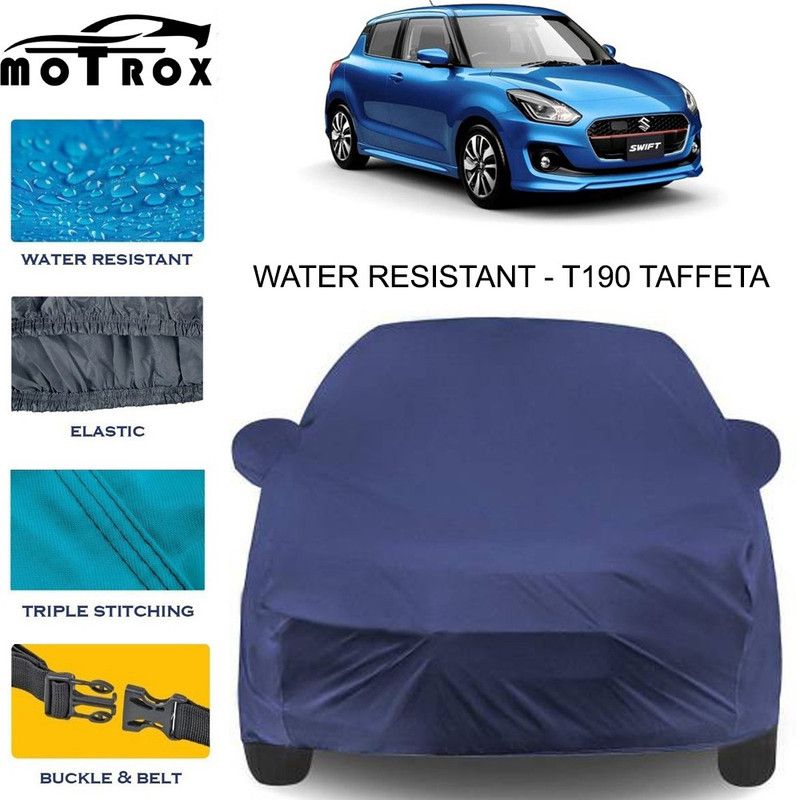 MoTRoX Car Cover For Maruti Suzuki Swift RS (With Mirror Pockets)  (Blue)