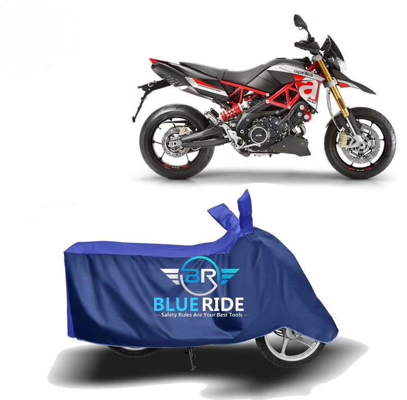 BLUERIDE Two Wheeler Cover for Aprilia  (Dorsoduro 900, Blue)