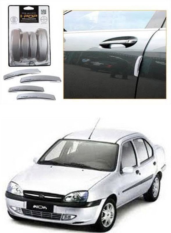 ACCESSORIQUE Plastic Car Door Guard  (Silver, Pack of 4, Ford, Ikon)