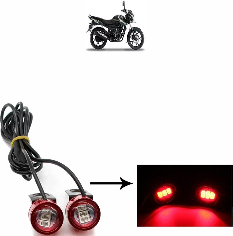 Vagary WATERPROOF BLINKING LIGHT WITH 3 MODES-100 Brake Light, Tail Light, License Plate Light, Parking Light Motorbike LED for Bajaj (12 V, 10 W)  (Discover 150 S, Pack of 2)