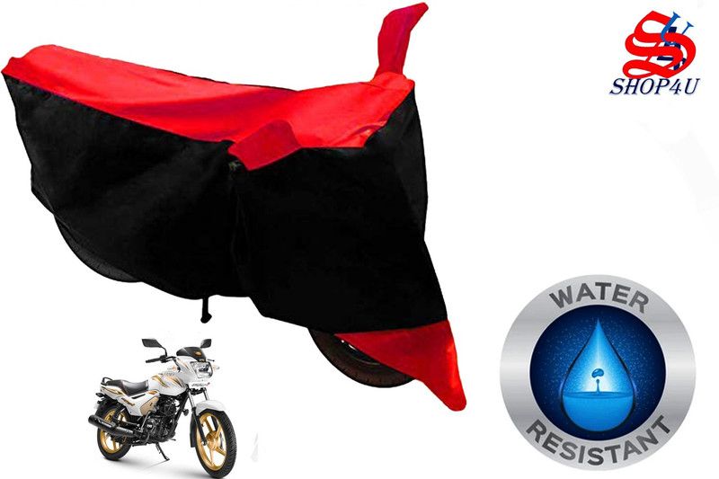 SHOP4U Two Wheeler Cover for TVS  (Star City Plus, Red)