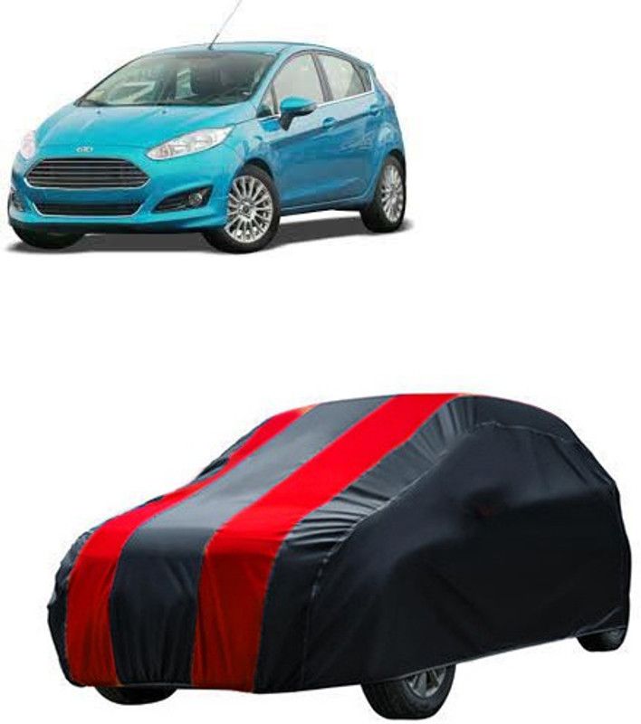 Kuchipudi Car Cover For Ford Fiesta Sport (Without Mirror Pockets)  (Maroon, Black, For 2005, 2006, 2007, 2008, 2009, 2010, 2011, 2012, 2013, 2014, 2015, 2016, 2017, 2018, 2019, NA Models)