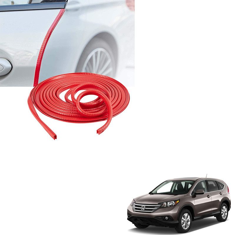SEMAPHORE Stainless Steel, Plastic Car Door Guard  (Red, Pack of 1, Honda, CR-V)