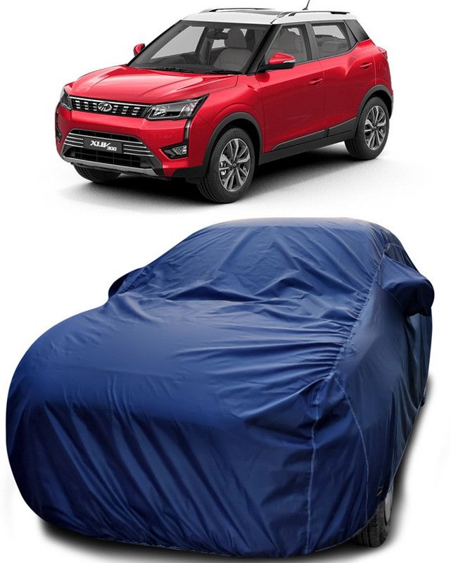 Genipap Car Cover For Mahindra XUV 300 (With Mirror Pockets)  (Blue)