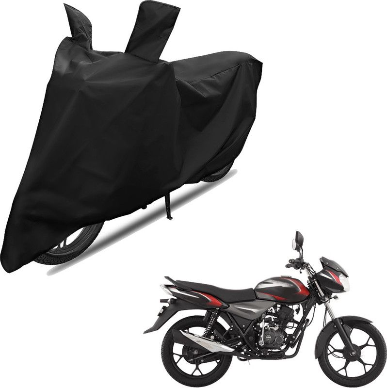 RiderShine Two Wheeler Cover for Bajaj  (Discover 135, Black)