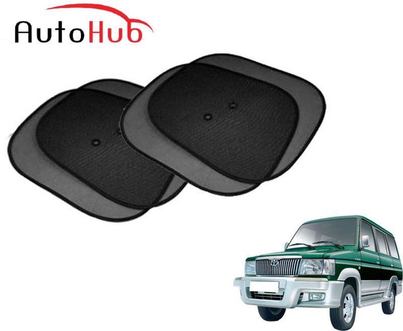 Auto Hub Side Window Sun Shade For Toyota Qualis  (Black)