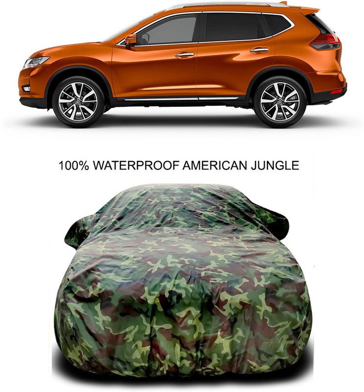 Furious3D Car Cover For Nissan X-Trail (With Mirror Pockets)  (Multicolor)