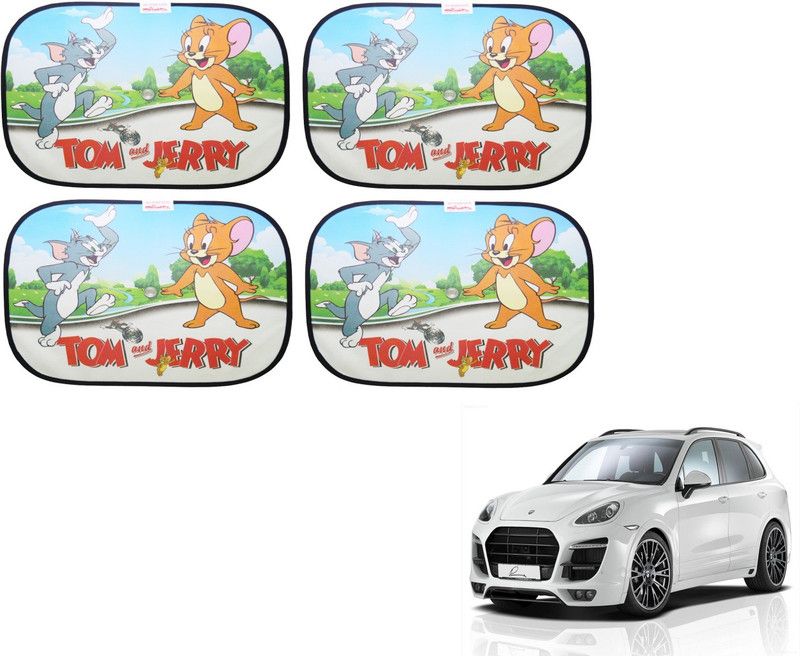 AUTYLE Side Window, Rear Window Sun Shade For Porsche Cayenne  (Multicolor)
