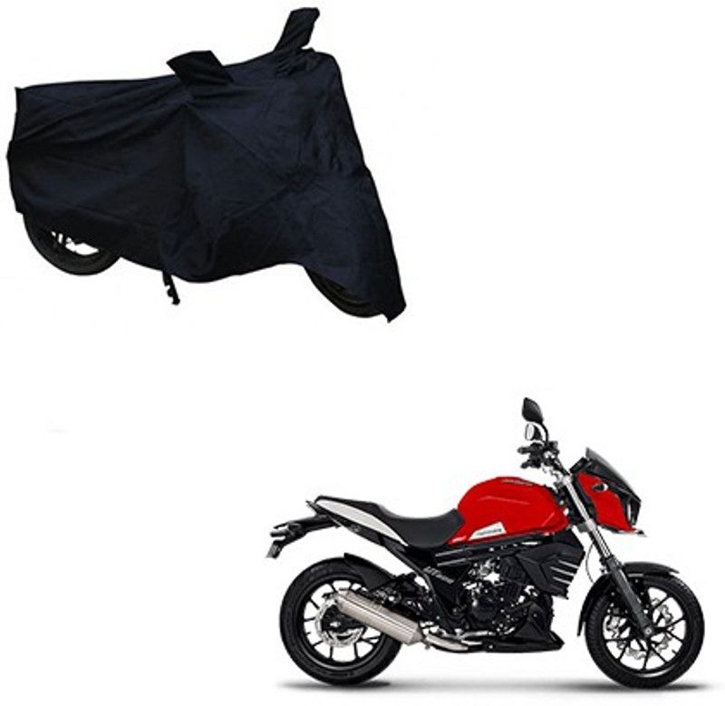 RUSH OUR Waterproof Two Wheeler Cover for Mahindra  (Kine, Black)