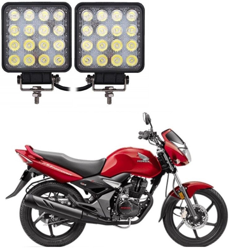 Auto Garh Square Shape Led Fog Lamp With 16 Led Bulb Light For Unicorn Fog Lamp Motorbike LED for Honda (15 V, 60 W)  (Unicorn, Pack of 2)