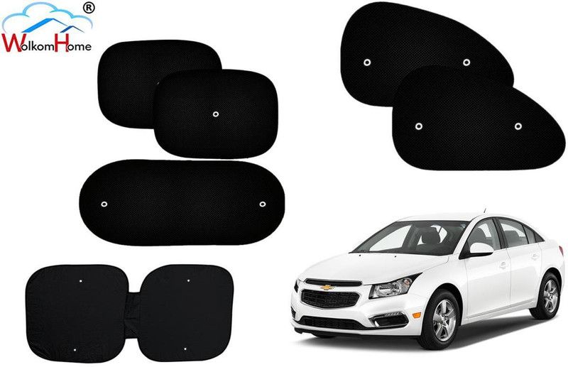 WolkomHome Dashboard, Side Window, Rear Window Sun Shade For Chevrolet Cruze  (Black)