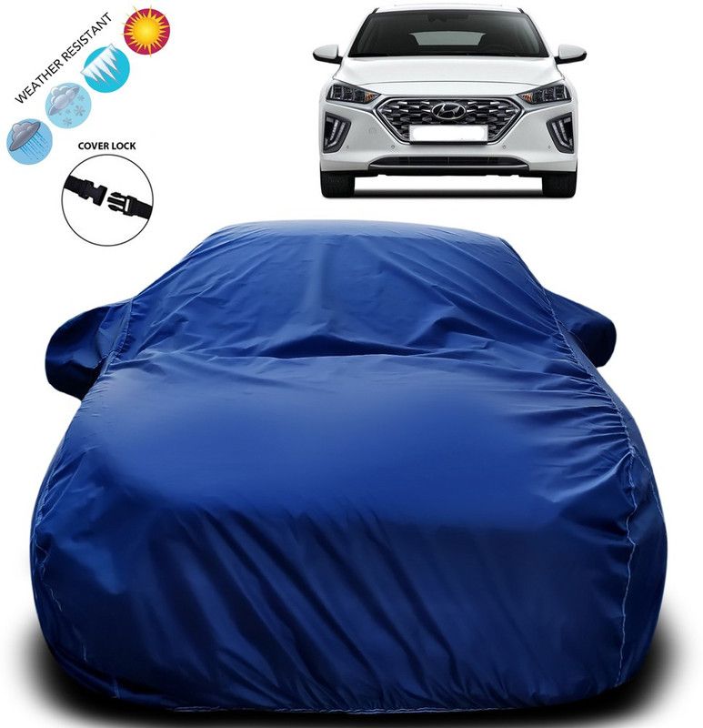 Purpleheart Car Cover For Hyundai Ioniq (With Mirror Pockets)  (Blue)