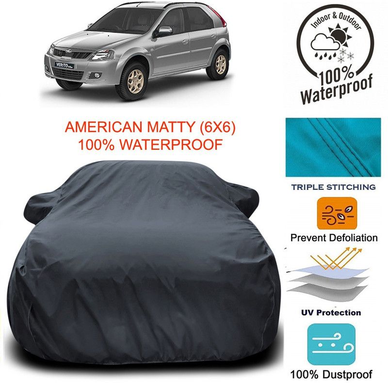 Dvis Car Cover For Mahindra Verito Vibe (With Mirror Pockets)  (Grey)