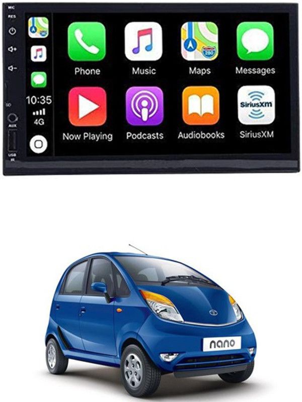 MATIES 7 INCH Full Double Din Car Screen Stereo Media Player Audio Video Touch Screen Stereo Full HD with MP3/MP4/MP5/USB/FM Player/WiFi/Bluetooth & Mirror Link For Nano Car Stereo  (Double Din)