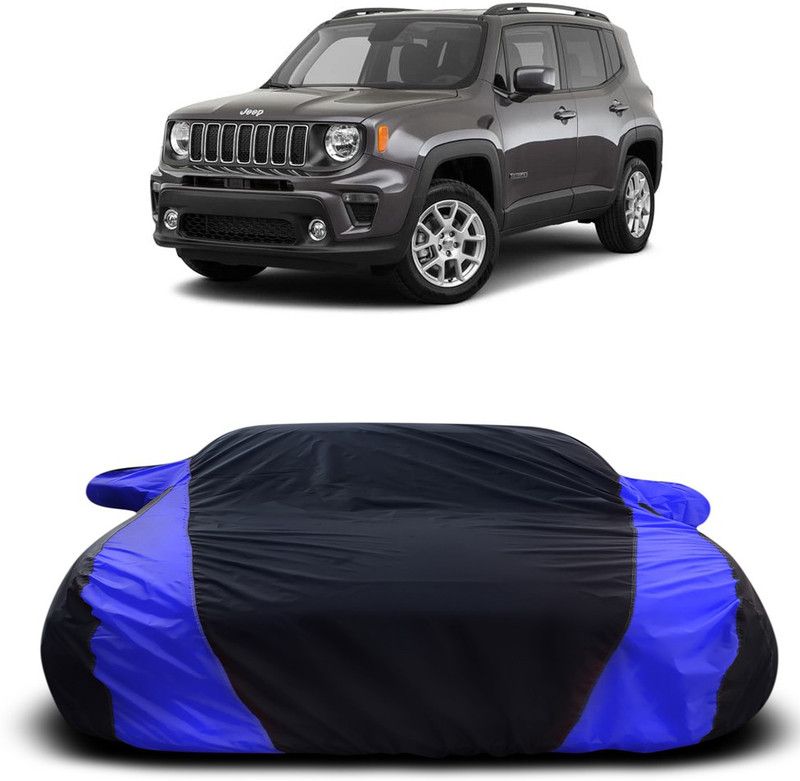 Ascension Car Cover For Jeep Wrangler (With Mirror Pockets)  (Black, Blue)