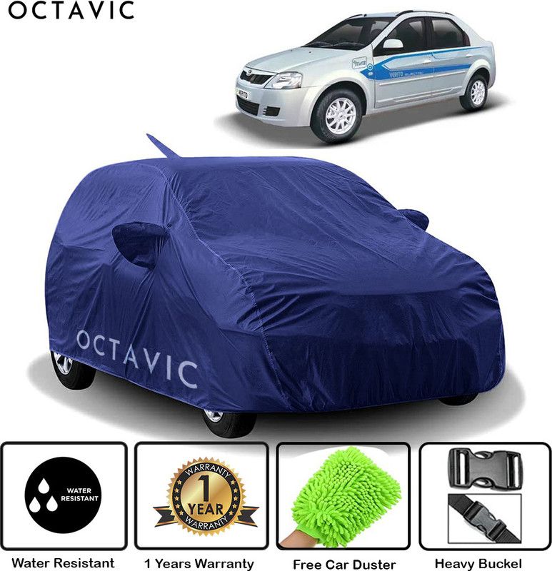 octavic Car Cover For Mahindra e-Verito (With Mirror Pockets)  (Blue)