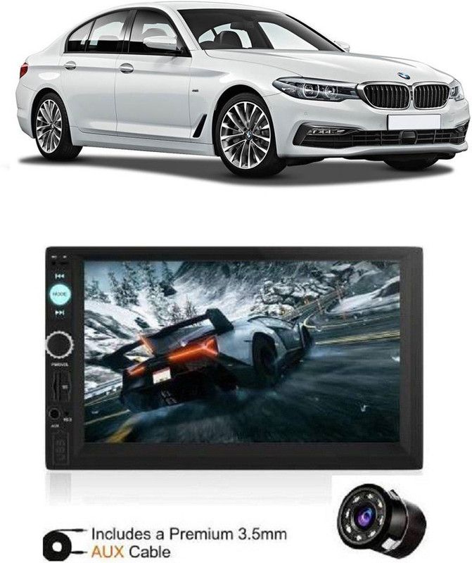 Dvis 7Inch HD DoubleDin TouchScreen with Rear View Camera Support With Camera D-475 Car Stereo  (Double Din)