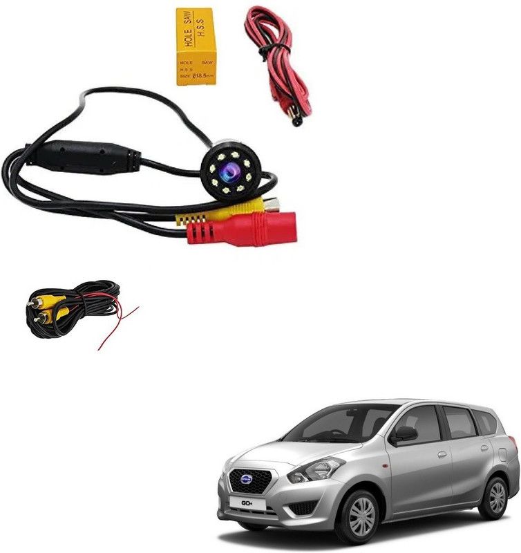 AuTO ADDiCT Reverse Parking Camera Car Rear View(Waterproof,LED,Night Vision) for Datsun Go Plus Vehicle Camera System