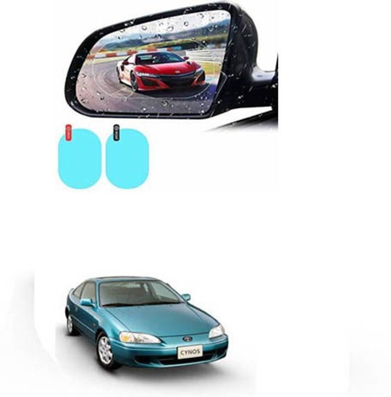 FKOK Anti-Glare Anti-Mist Protector Sticker For Cynos Car Mirror Rain Blocker  (Blue)