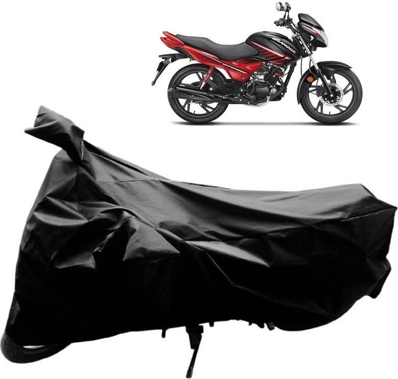 Autoridez Two Wheeler Cover for Hero  (Glamour, Black)
