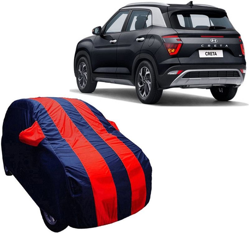 ABS AUTO TREND Car Cover For Hyundai Creta (With Mirror Pockets)  (Blue, Red, For 2019, 2020, 2021 Models)