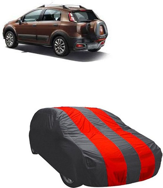 Kuchipudi Car Cover For Fiat Avventura (Without Mirror Pockets)  (Maroon, Grey, For 2005, 2006, 2007, 2008, 2009, 2010, 2011, 2012, 2013, 2014, 2015, 2016, 2017, 2018, 2019, NA Models)
