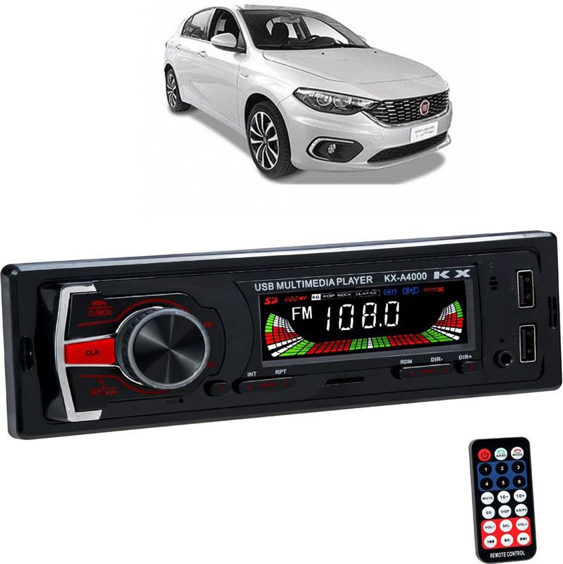 JBRIDERZ KX-A4000 with AUX/Bluetooth/USB/ MP3 B 121 Car Stereo  (Single Din)