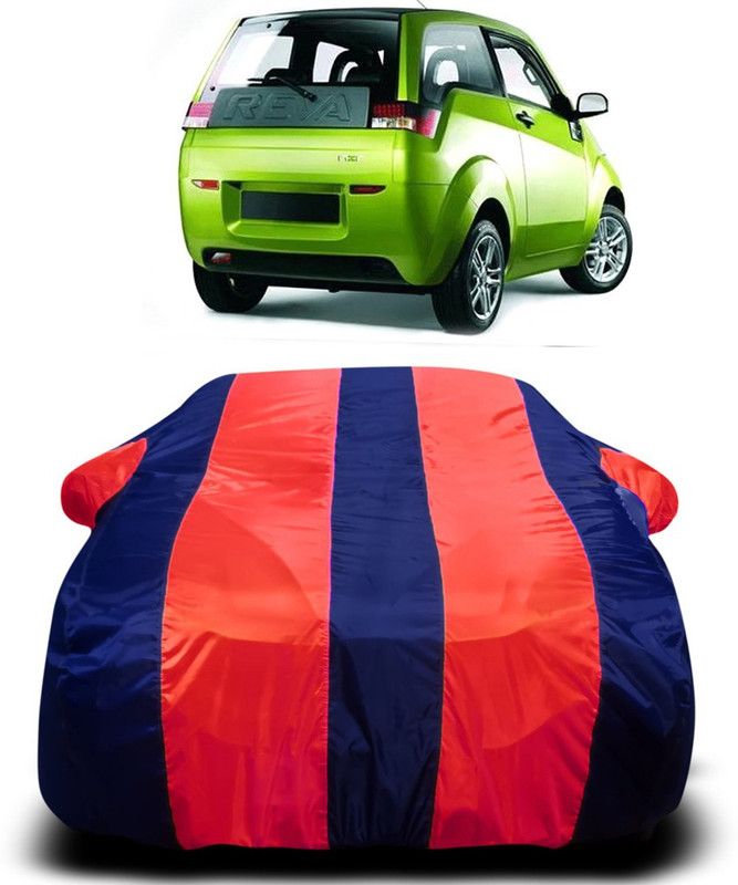 AUTOGARH Car Cover For Mahindra Reva (With Mirror Pockets)  (Red, Blue)
