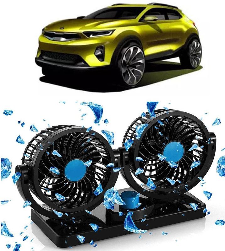 Enfield Works Car Fan 12V 360 Head 2 Speed Quiet Strong for All Auto Vehicles-CF231 Car Interior Fan  (12 V)