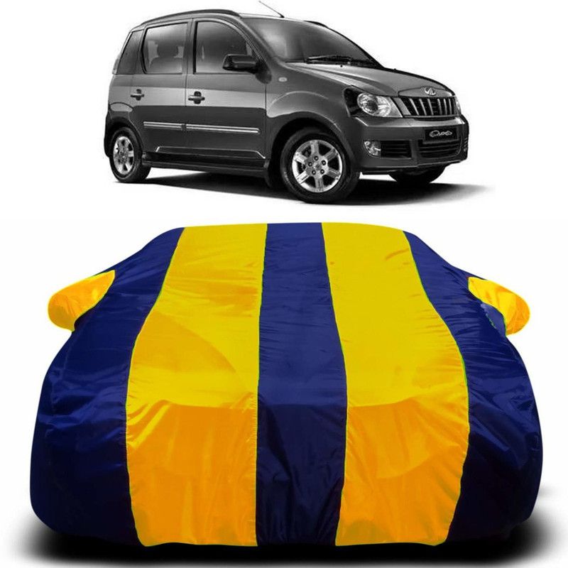 Ascension Car Cover For Mahindra Quanto (With Mirror Pockets)  (Yellow, Blue)