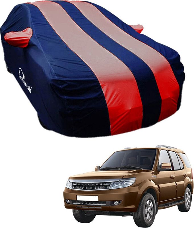 AutoFurnish Car Cover For Tata Safari Storme (With Mirror Pockets)  (Blue, Red)