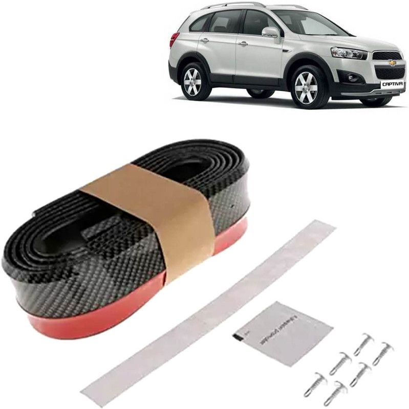 Rhtdm Car Bumper Side Skirt Universal Rubber Front Tackle Collision Avoidance Modification Small Enclosed Carbon Fiber Tape,2.5m For Captiva Car Spoiler