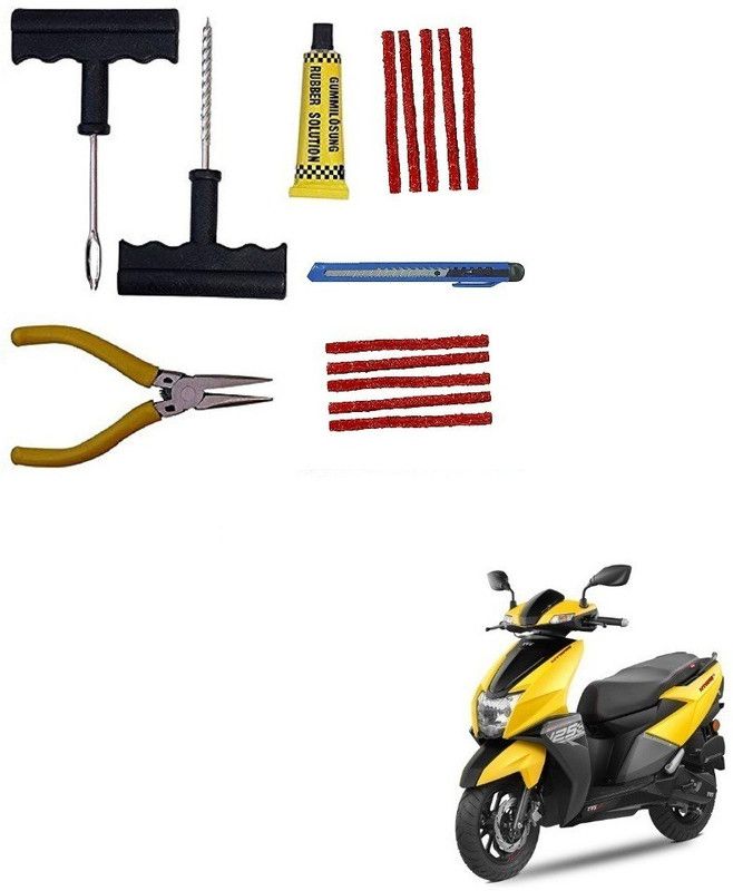 SRPHERE Complete Tubeless Tyre Puncture Repair Kit_ NTORQ Tubeless Tyre Puncture Repair Kit