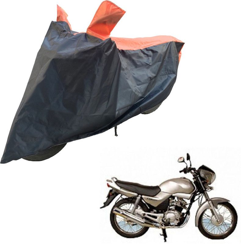 RiderShine Two Wheeler Cover for Yamaha  (Libero LX, Black, Orange)