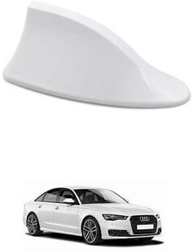 FKOK Car Shark Fin Antenna (White) For A6 Satellite Vehicle Antenna