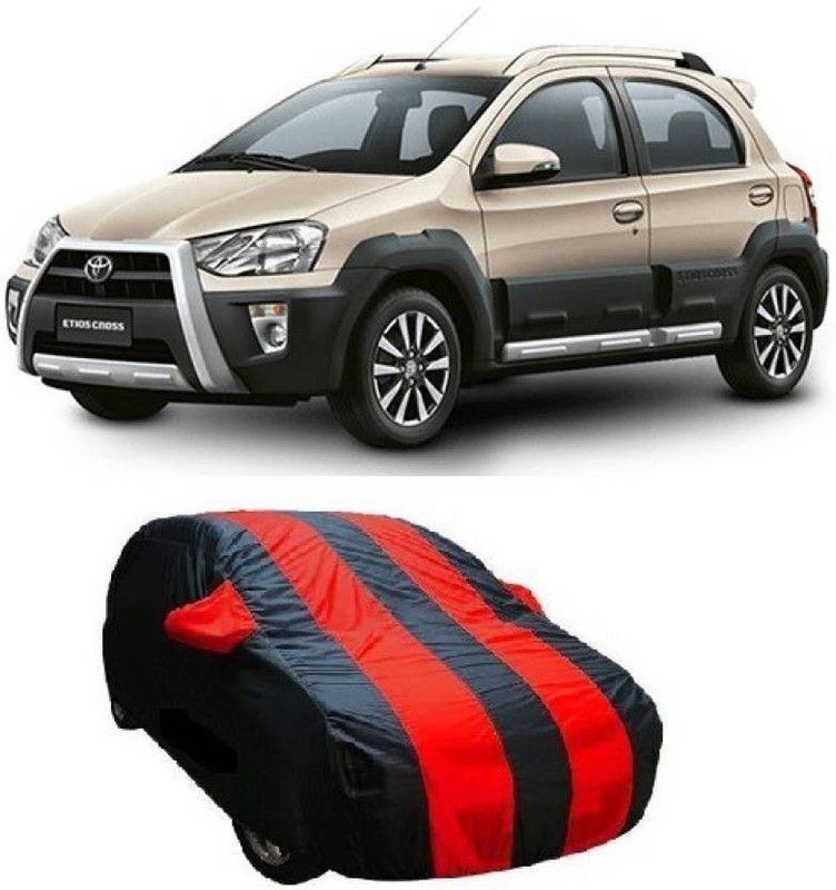 Bullseye Car Cover For Toyota Etios Cross (With Mirror Pockets)  (Multicolor)
