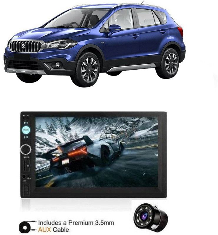 JBRIDERZ 7Inch HD DoubleDin TouchScreen with Rear View Camera Support With Camera B 329 Car Stereo  (Double Din)