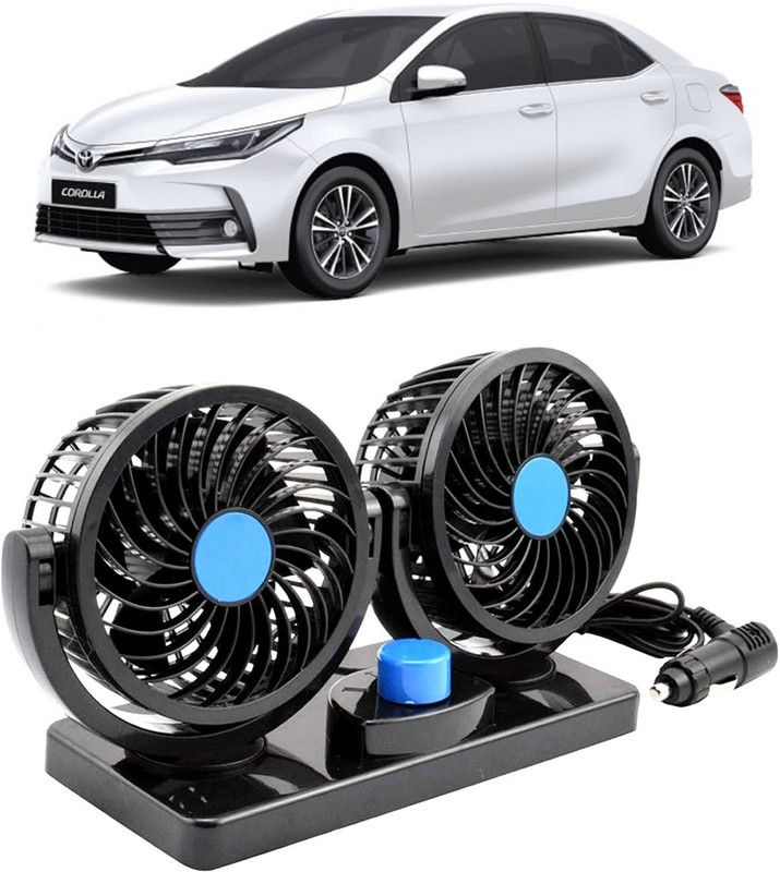 Amulite Car Fan 12V 360 Head 2 Speed Quiet Strong for All Auto Vehicles-Evl-513 Car Interior Fan  (12 V)