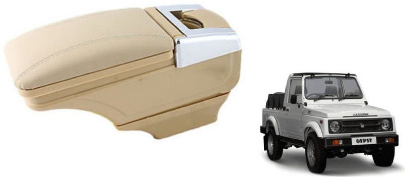 Auto Oprema Centre Car Armrest Beige Color Aar-144 Car Armrest  (Maruti, Gypsy King)